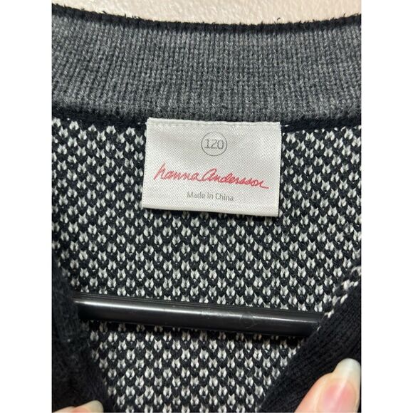 Hanna Andersson Fair Isle Holiday Nordic Sweater Little Boy's Size 6/7 - Picture 5 of 11